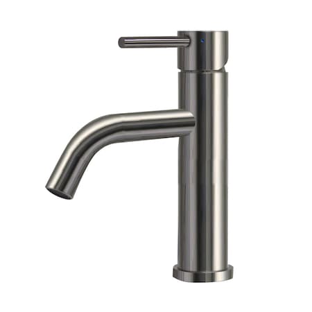 Whitehaus Waterhaus SS, Sgl Lever Elevated Lavatory Faucet, SS WHS8601-SB-PSS